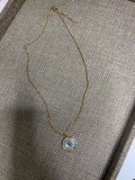 Eye Gold filled necklace