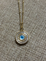 Eye Gold filled necklace