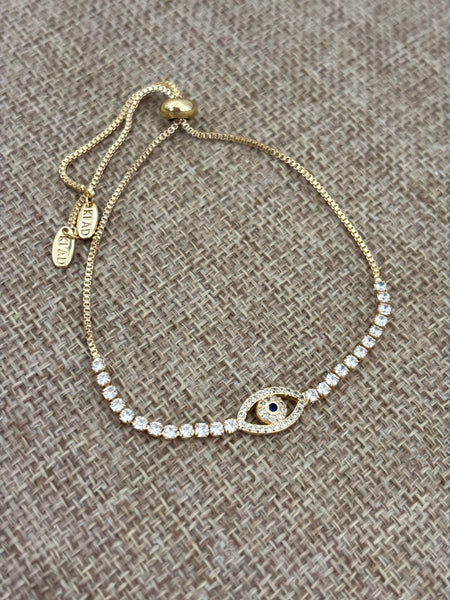 Eye tennis bracelet