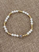 Pearl beads eye