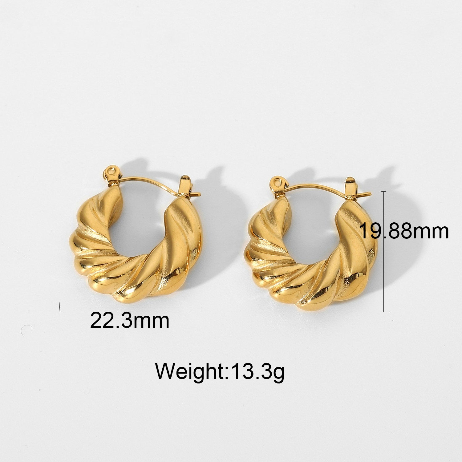 Buy online Grey Stainless Steel Hoop Earrings from fashion jewellery for  Women by Valley Of Jewellery for ₹499 at 50% off | 2024 Limeroad.com